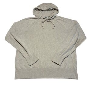 Tommy John Mens Grey Hoodie Cotton Modal Knit Lounge Sweater Size M